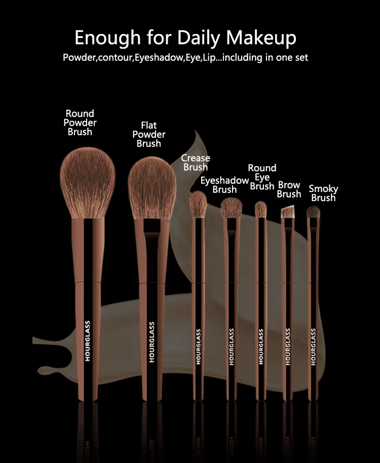 luxury makeup brush set with bag