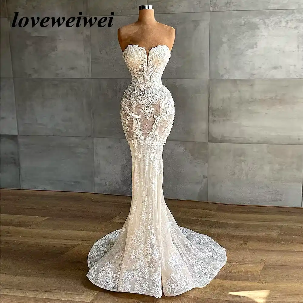 Dreamy Mermaid Lace Wedding Gown for Your Special Day