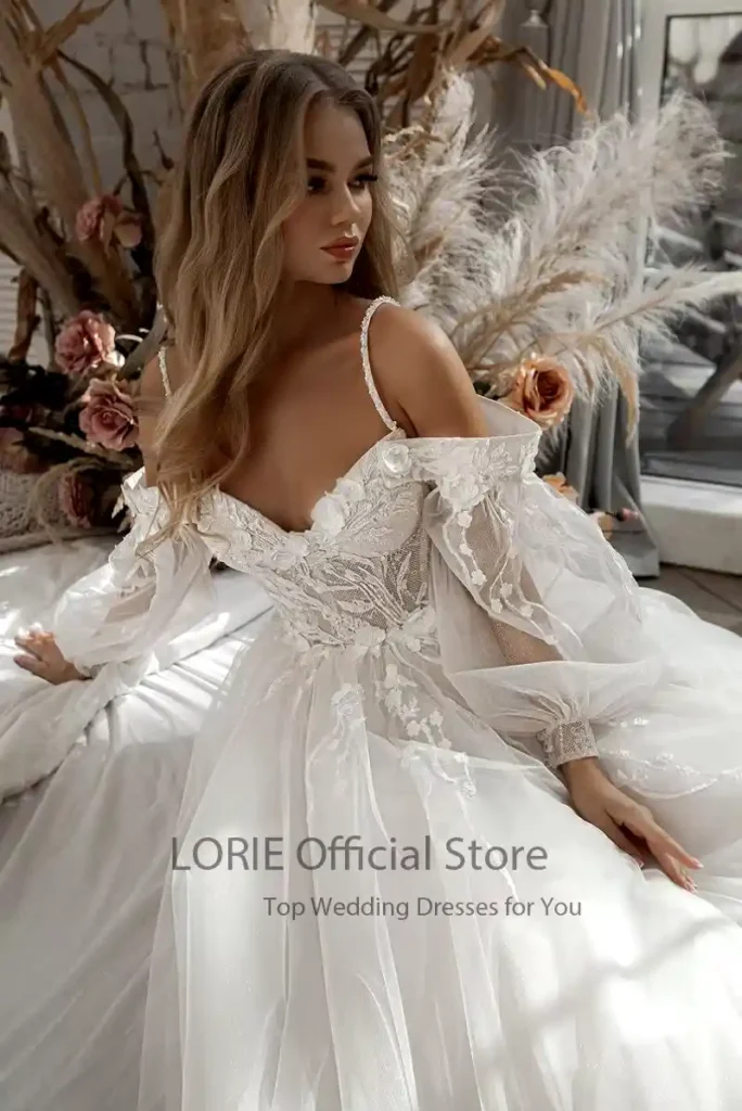 Bohemian Brides Love the LORIE Glitter Wedding Gown