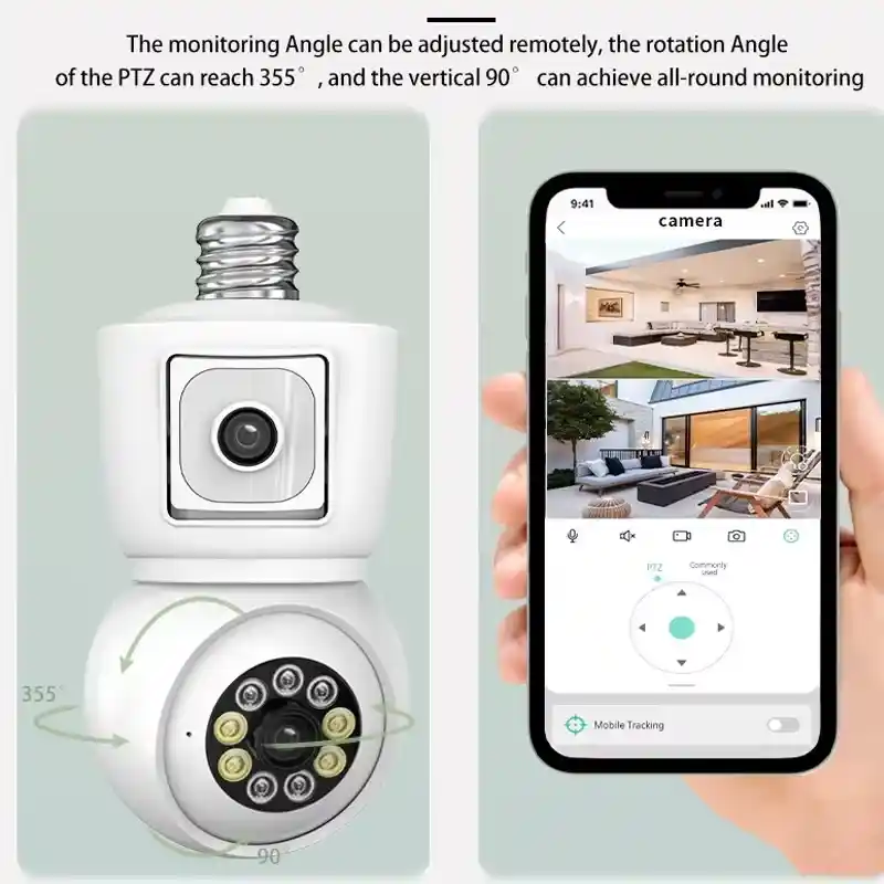 Experience Smart Home Security with ICSEE 4K Bulb Camera