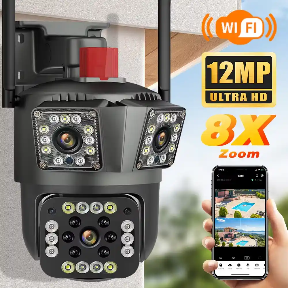 Secure Your Property with the HD 8MP PTZ WiFi 4K Camera