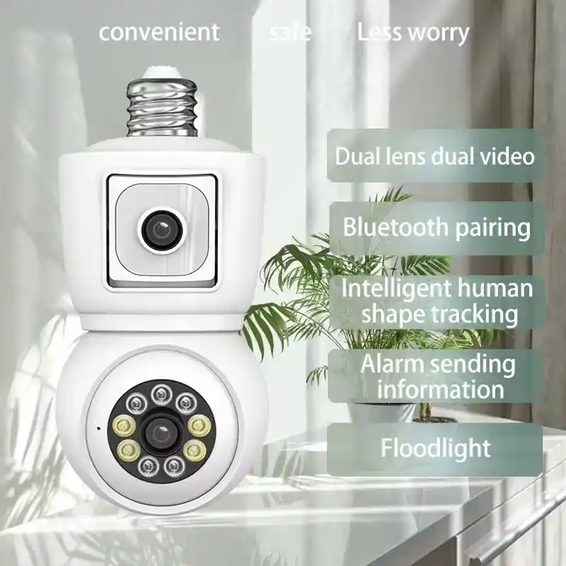 Experience Smart Home Security with ICSEE 4K Bulb Camera