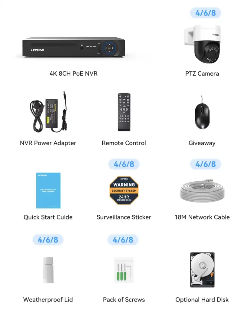 H.view 8Ch 4K CCTV System The Smart Choice for Home Security