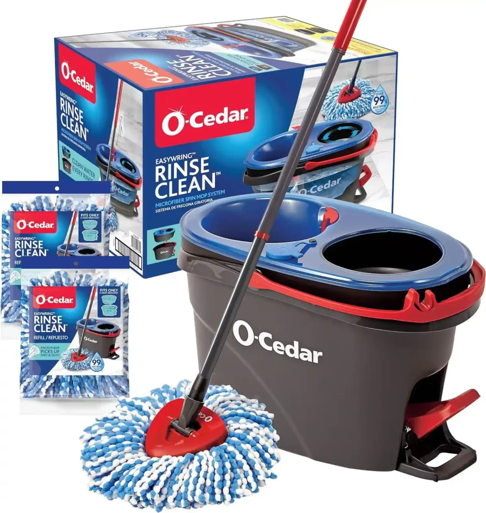 Why Choose the O-Cedar EasyWring RinseClean Microfiber Spin Mop?