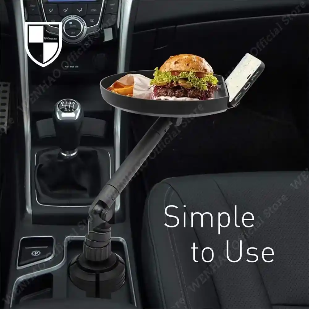 Stay Neat and Tidy with the Universal Car Cup Holder Tray