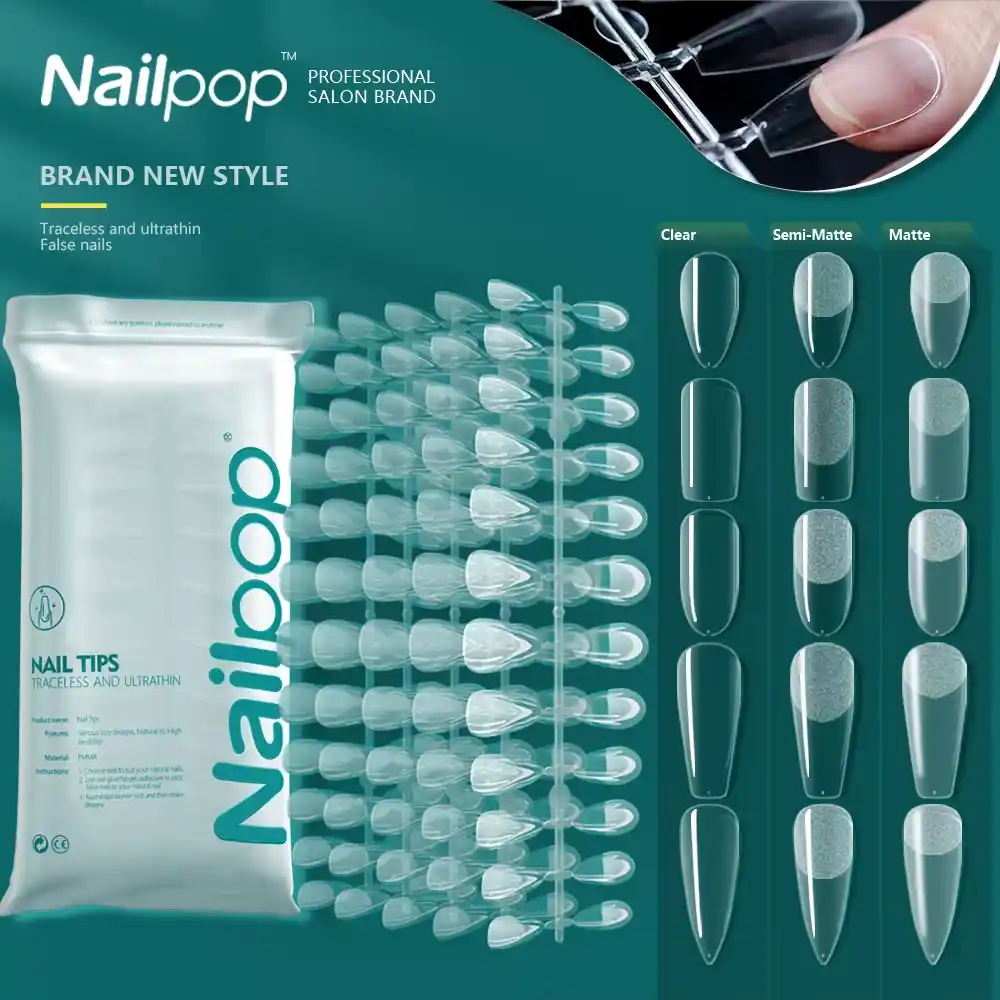 Endless Design Potential: While the NAILPOP 120pcs nails come in a clean