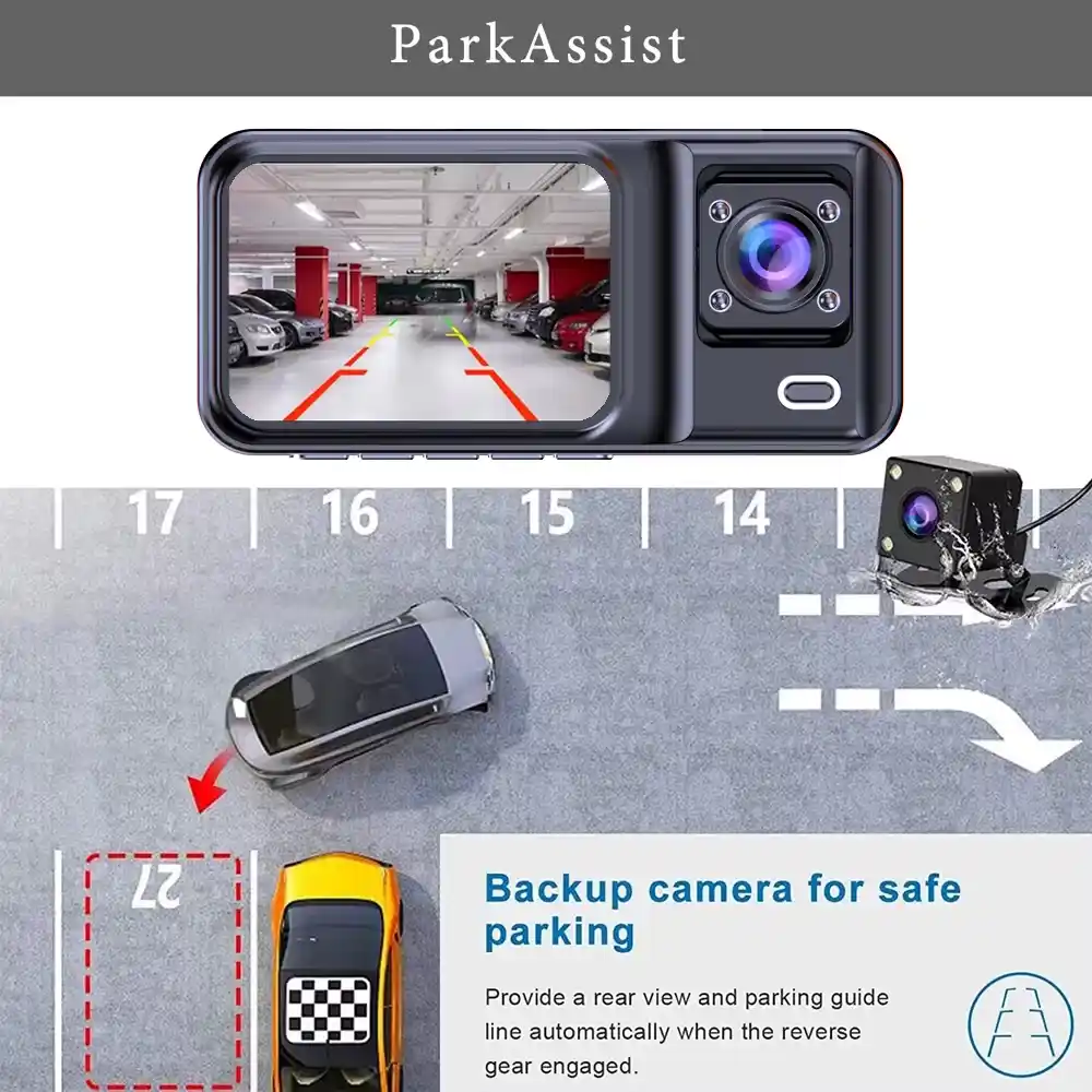 Next-Level Driving Security with a 3-Channel Dash Cam