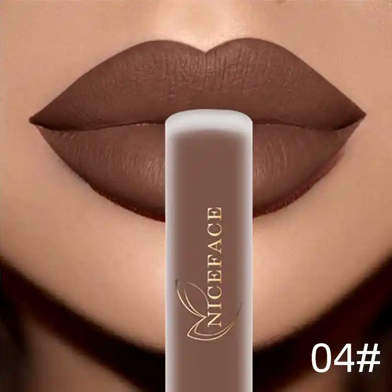 Velvet Matte Finish: Forget that dry, cracked feeling some matte lipsticks give. NICEFACE