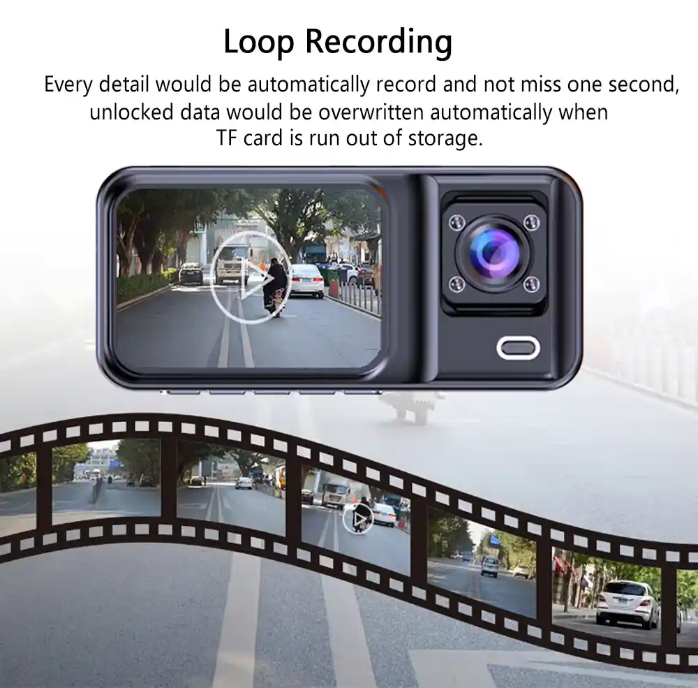 Next-Level Driving Security with a 3-Channel Dash Cam