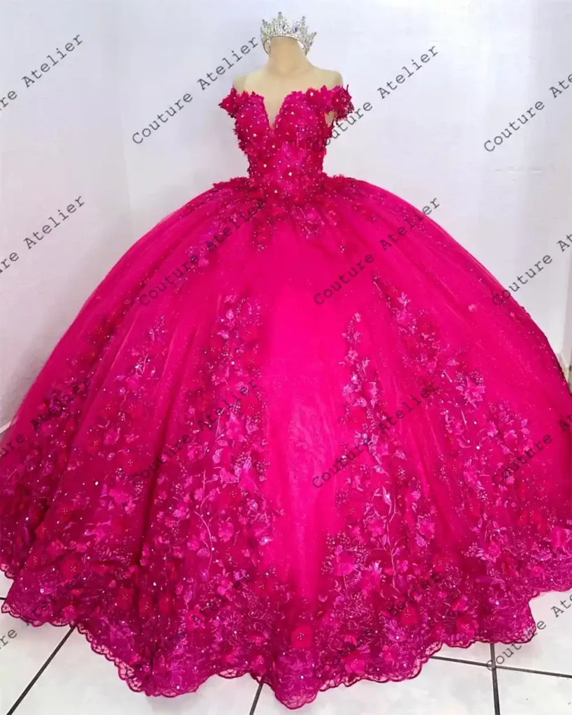 Elegant Hot Pink Quinceañera Dress for Your Special Day