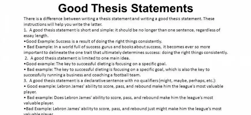 Thesis Statement Tips for Better Essays